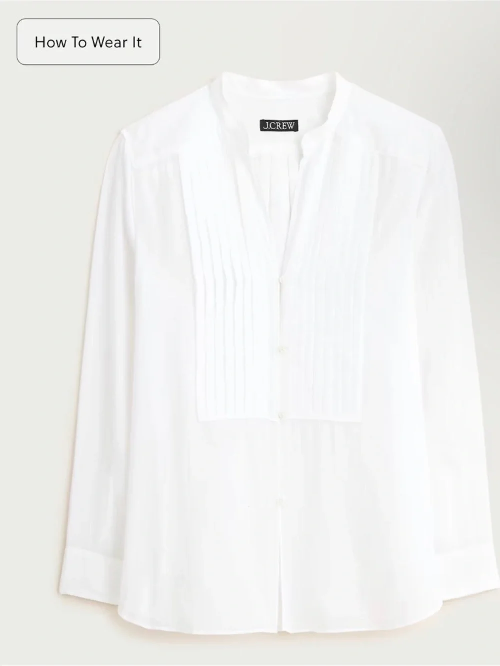 J. Crew Pintuck top in cotton voile